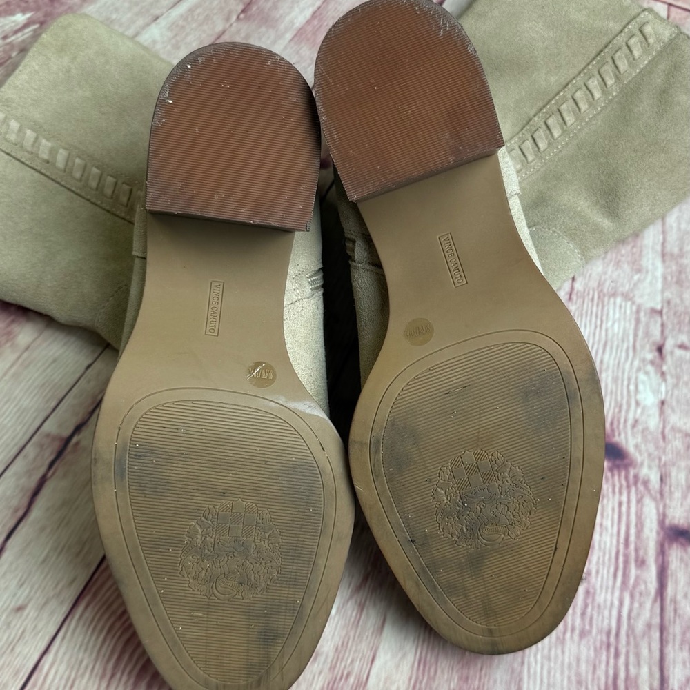 💵Women's Vince Camuto Tan Suede Mid-Calf Boot Size 8.5 - Picture 8 of 12